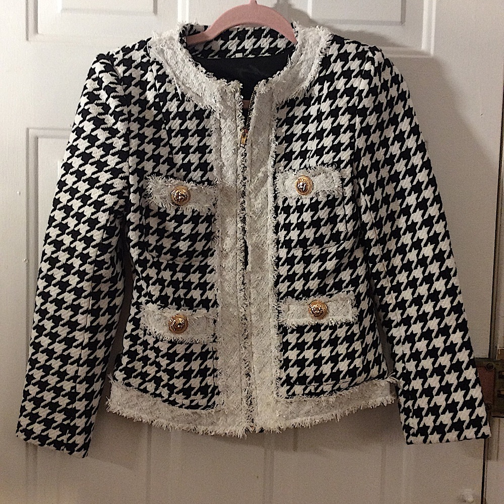 Black & White Jacket (with gold buttons)